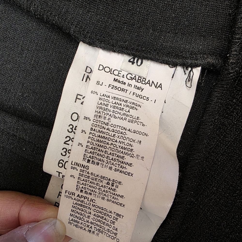 Dolce & Gabbana Wool Fur Jacket - Picture 11 of 14